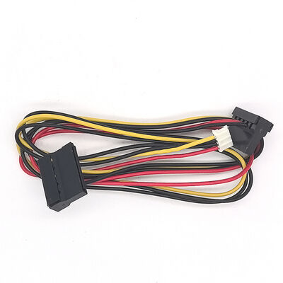 50CM PH2.0 4-Pin to 2 IDE SATA 15-Pin HDD Power Adapter Cable for Computer