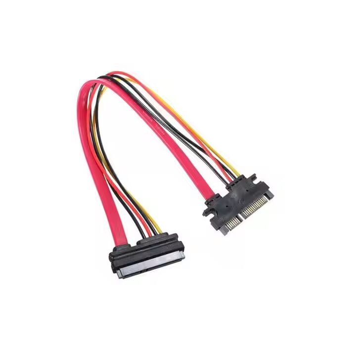 45cm 22Pin SATA Male to Female 7+15 Pin Serial ATA SATA Data Power ...